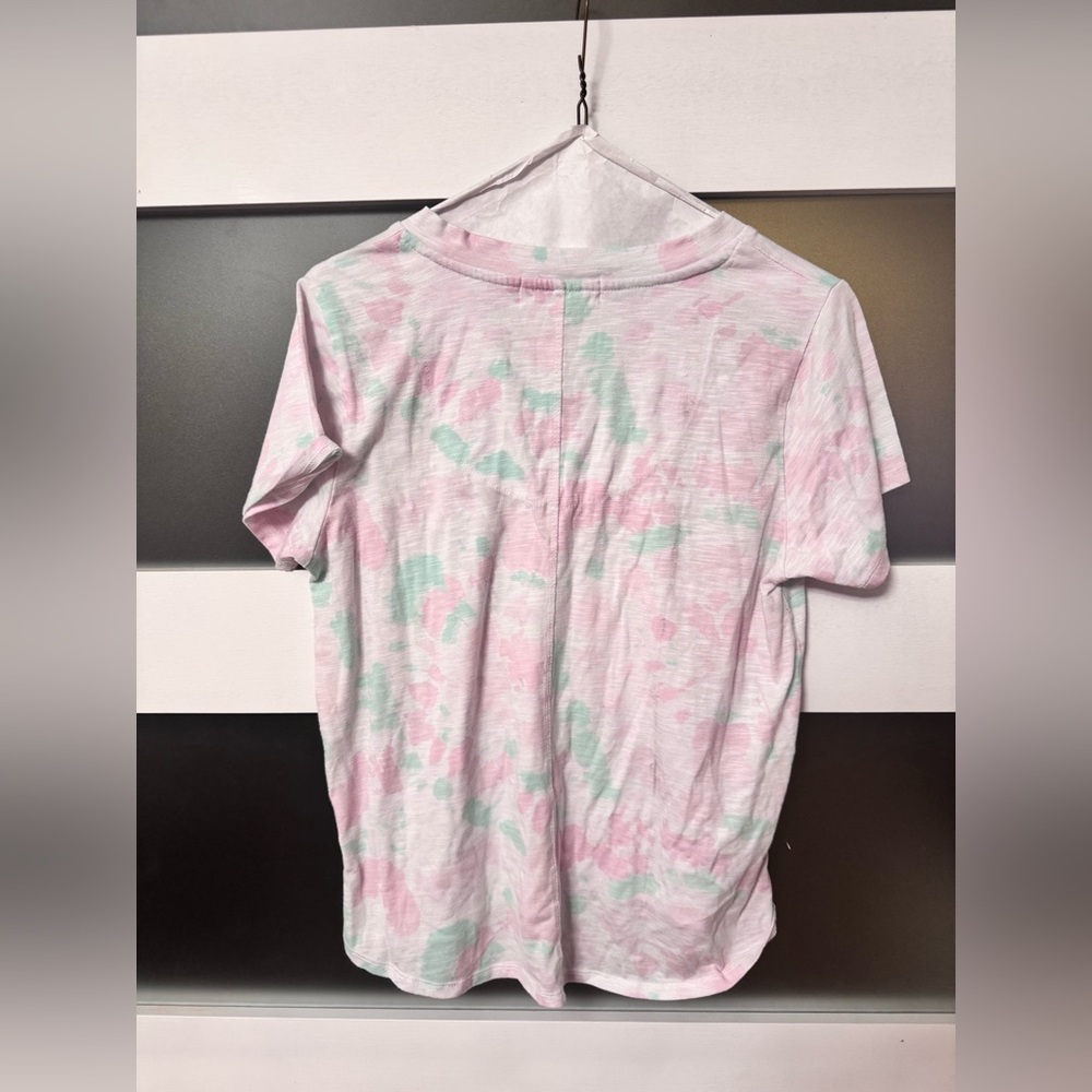 Kids Tie-Dye Pajama Top - Pink and Green